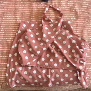 Womens two piece skirt set